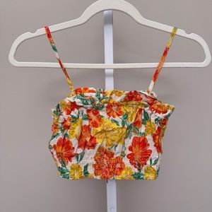 Zara Floral Print kids Top size 11-12